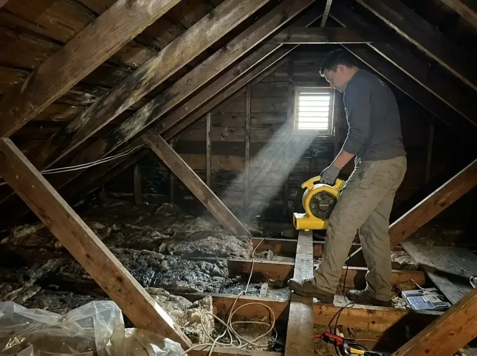 attic-water-damage-drying-proc-007 — frequently asked questions, Emergency Water Extraction & 24/7 Flood Response in Laporte…